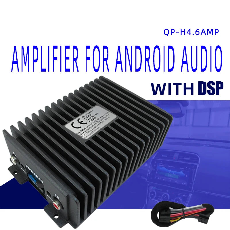 4 Way DSP Power Amplifier Car Audio Android Large Screen Dedicated Amplified Car Woofer Car Intelligent Sound Quality Processor