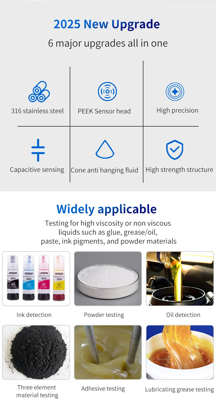 FUWEI FKY12-NP-FL Capacitive Contact Water & Oil Level Sensing Probe Proximity Switch Sensor for Level Detection