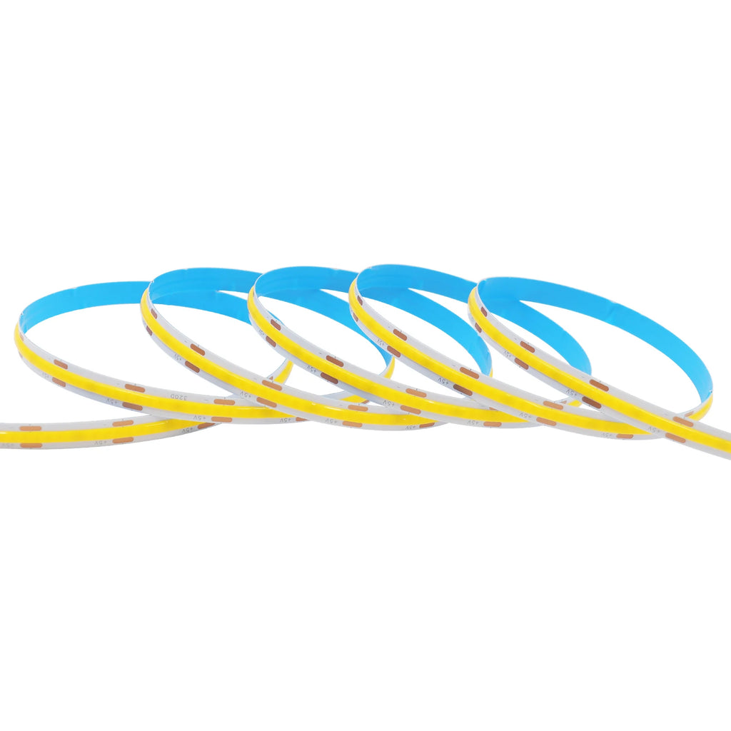 Super Bright USB DC5V COB Led Light Strip 320LED/m High Density Flexible Linear Lighting Warm/Natural/White 50cm 1m 2m 3m 4m 5m