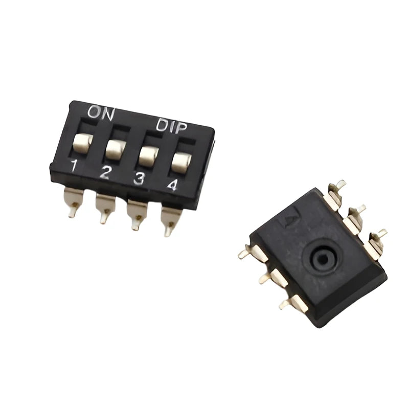15PCS Black Toggle SMD DIP Switch Module Spacing 2.54MM 24V Patch Type 1 2 3 4 5 6 7 8 10 PIN Quick Dial The Code Switch