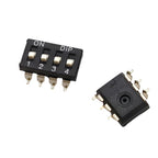 15PCS Black Toggle SMD DIP Switch Module Spacing 2.54MM 24V Patch Type 1 2 3 4 5 6 7 8 10 PIN Quick Dial The Code Switch