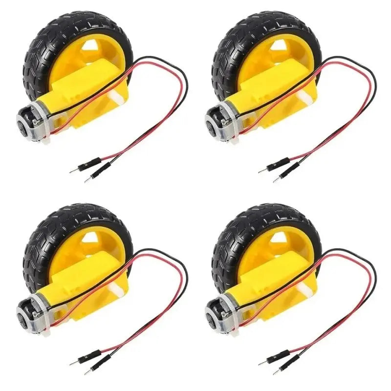 DIY L298N Module, Motors, Wheels, Dupont Line, L298N + Motors + Wheels + 3 Kinds of DuPont Lines with 20 Pins Each in 20CM