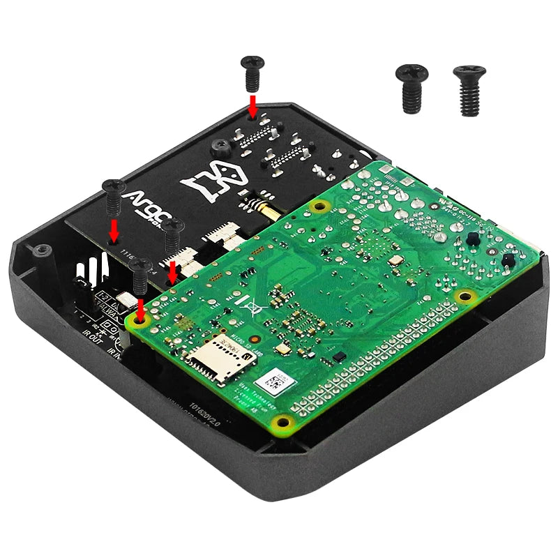 Argon One V2 Case for Raspberry Pi 4 Model B Passive Cooling Metal Shell Optional M.2 NVMe SSD Expansion Board for Argon ONE V2