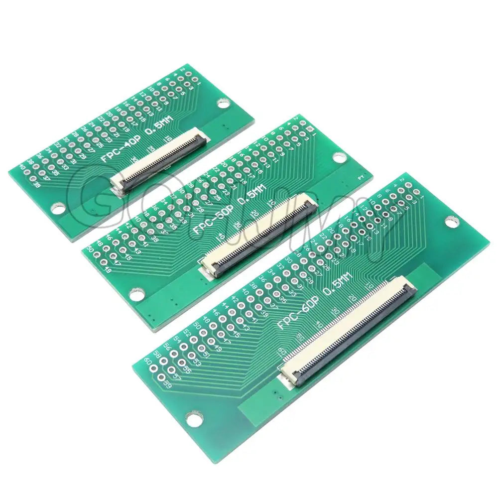 FPC FFC 0.5MM Pitch Conversion board DIY PCB board 6P 8P 10P 12P 20P 24P 26P 30P 34P 40P 50P 60P connector For Cable transfer