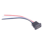 High Quality USB 2.0 Female Power Jack USB2.0 Charging Port Connector With Cable USB Charger Socket