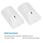 2pcs Sensor Anti-Pet PIR Motion Sensor Wired Alarm Dual Infrared Detector Pet Immune For Home Burglar Security Alarm System