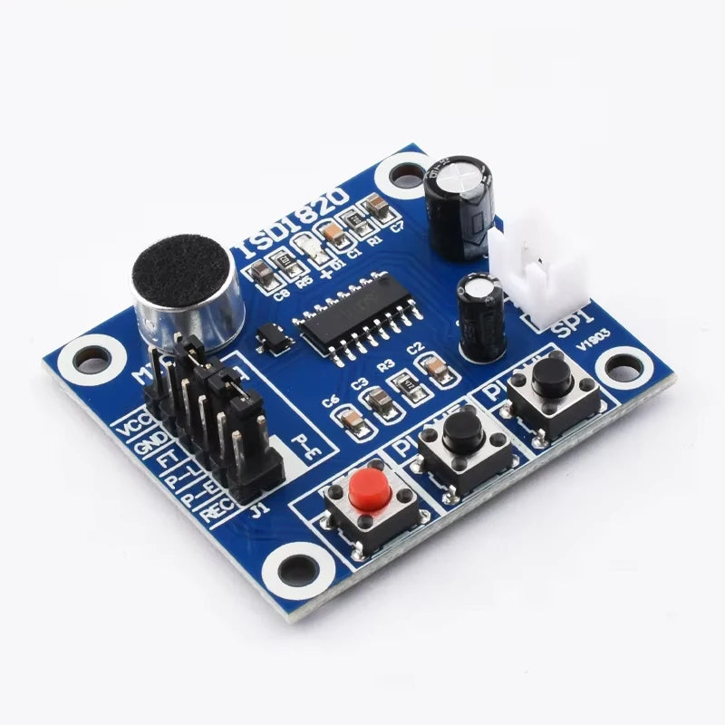 ISD1820 recording module voice module the voice board telediphone module board with Microphones + Loudspeaker