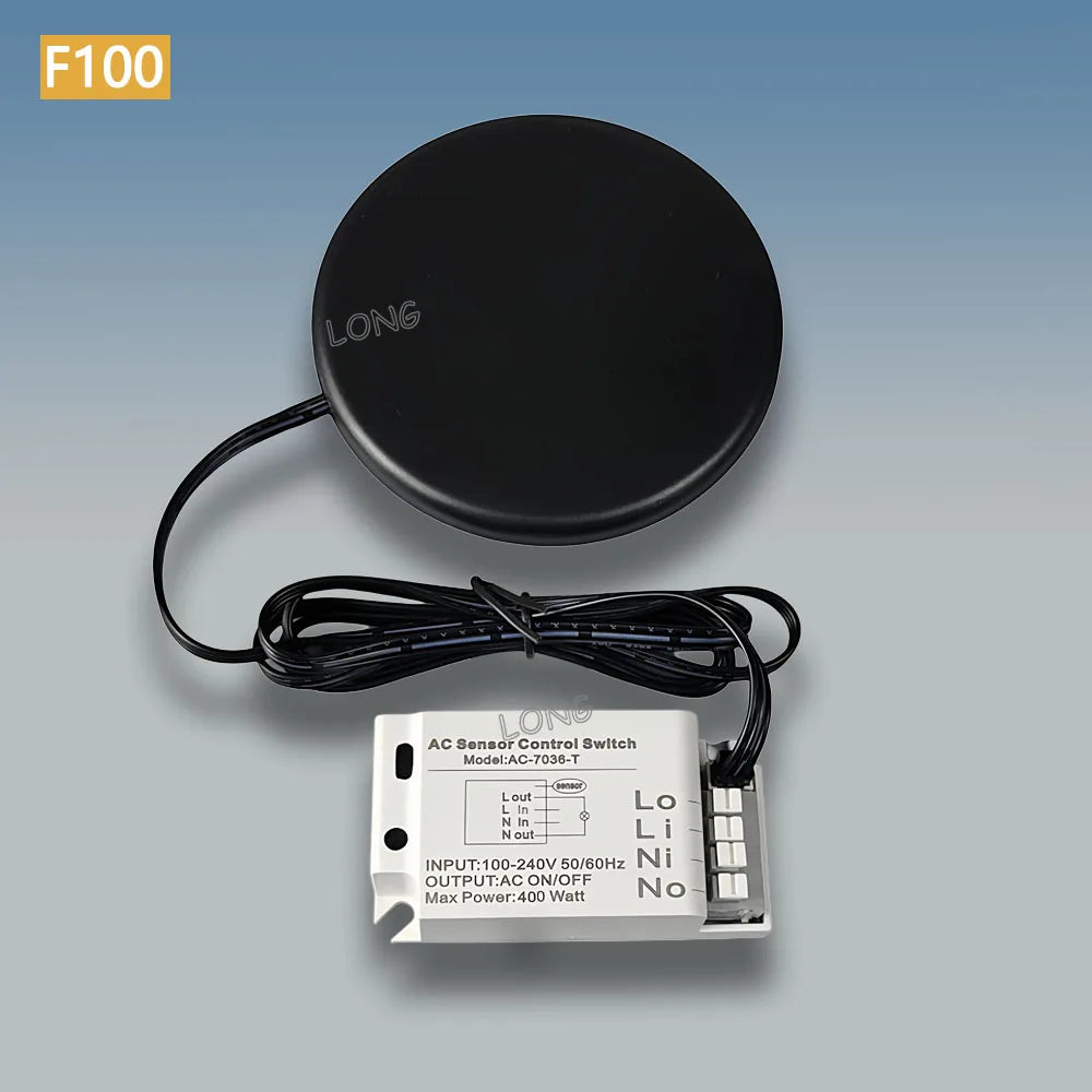 Hidden Touch Switch Penetrates 5cm Wood 400W AC110-220V for Cabinet Light Fan Appliance Invisible Mount Sensor ON OFF Switch