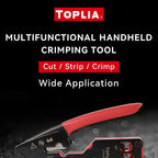TOPLIA Vertical Network RJ45 Crimping Tool Kit Ethernet Crimp Tool Cable Crimper for RJ11/RJ12 Standard, RJ45 Pass Through