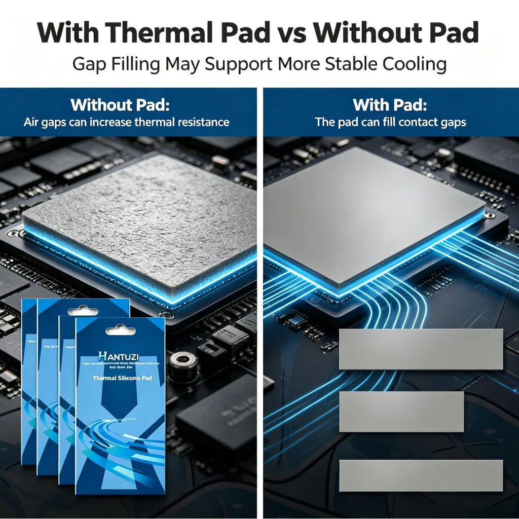 Thermalt VIDA 21W/mk 0.5/1.0/1.5mm GPU CPU Heatsink Cooling Conductive Silicone Pad High Quality Original Authentic Thermal Pad