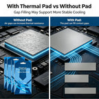 Thermalt VIDA 21W/mk 0.5/1.0/1.5mm GPU CPU Heatsink Cooling Conductive Silicone Pad High Quality Original Authentic Thermal Pad