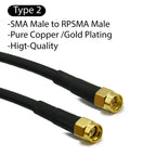 RG58 SMA Male to SMA Female 50ohm Coaxial Cable Low Loss RF Coax Assembly WiFi Antenna Extension Cable Connector Adapter Pigtail