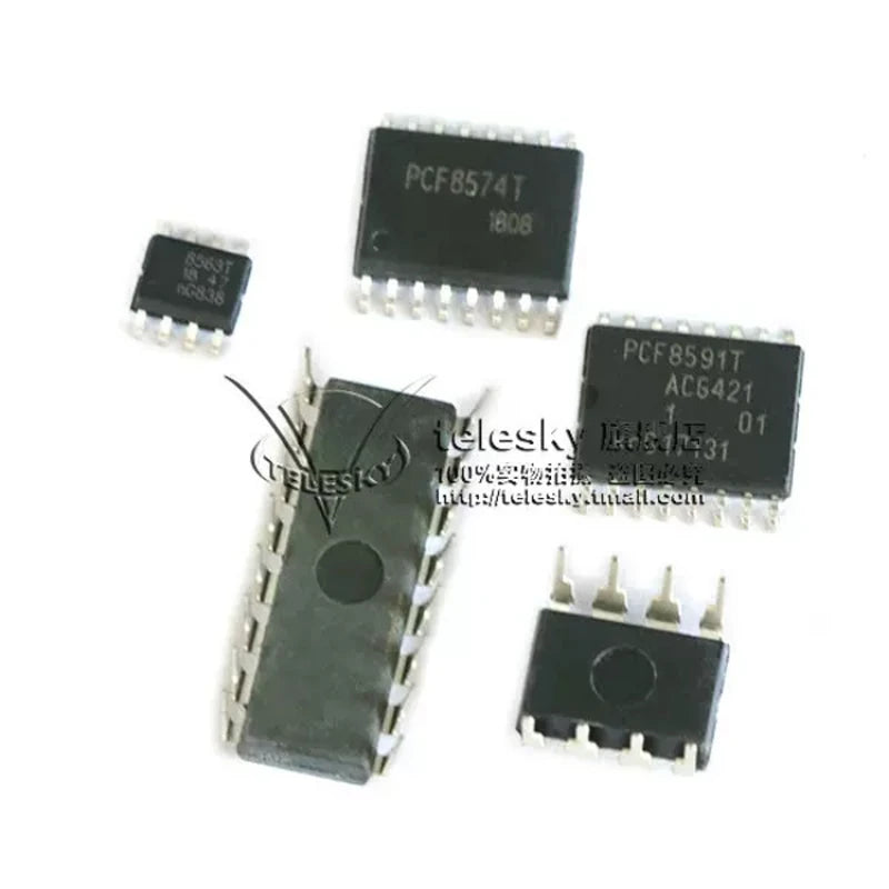 2PCS 8-Bit Analog-to-Digital/Digital-to-Analog Converter with PCF8563P PCF8591P PCF8574T Clock Timing Chip