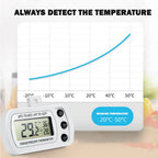 LCD Display Magnetic Refrigeration Refrigerator Hanging Freezer Thermometer Kitchen Tool Fridge Temperature Meter