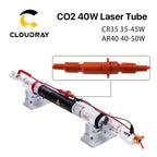 Cloudray  35-45W Co2 Metal Glass Laser Tube 720MM 40W Glass Laser Lamp for CO2 Laser Engraving Cutting Machine