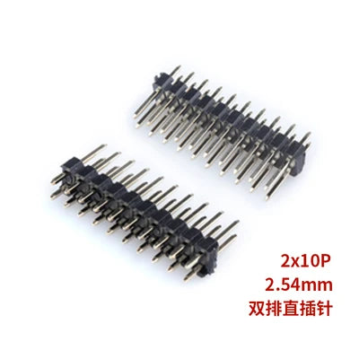 10/20pcs Pcs 2.54mm Double Row Male 2*40P PCB Board Pin Header Connector Strip Pinheader 2/3/4/5/6/8/10/12/20/40Pin For Arduino