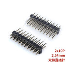 10/20pcs Pcs 2.54mm Double Row Male 2*40P PCB Board Pin Header Connector Strip Pinheader 2/3/4/5/6/8/10/12/20/40Pin For Arduino