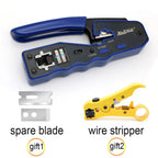 rj45 crimping tool set cat5 cat5e cat6 crimper network pliers 8p rj 45 ethernet cable Stripper wire clamp cutter tongs clip lan