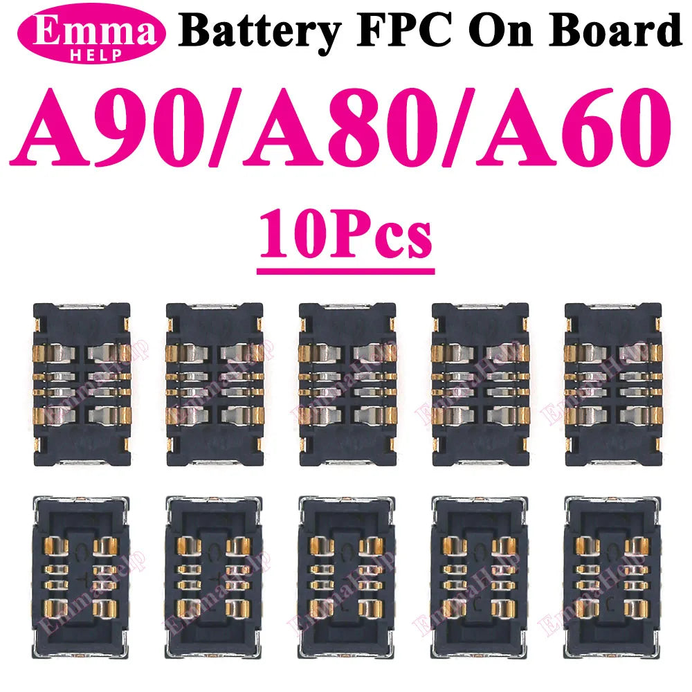 10Pcs Battery FPC Connector For Samsung A52 A32 A22 A52s A72 A71 A31 A51 A50s A30s A10 A20 A20e On Board inner Cilp Contact Plug