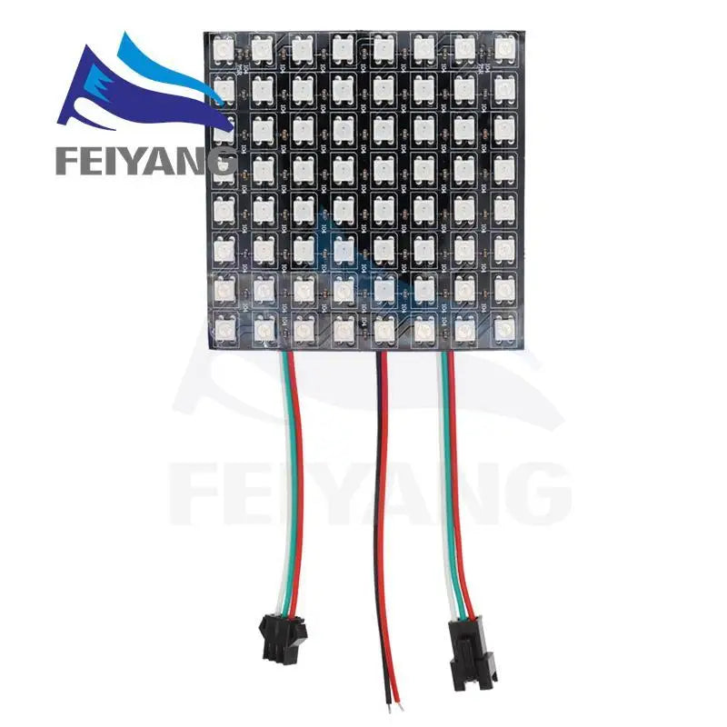 WS2812B RGB LED Digital Flexible Individually Addressable Panel Light WS2812 8x8 16x16 8x32 Module Matrix Screen DC5V 5050 RGB