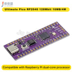 Ultimate Pico RP2040 128Mbit 16MB/4MB Compatible with Raspberry Pi Dual-Core Processor