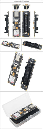 T-SIM7000G-S3-Standard SIM7080G ESP32-S3 WIFI BLE IOT Controller Development Board Cat-M/NB-loT+Camera +GNSS+TFCard+18650