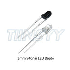 10pairs 3mm 5mm 940nm LEDs Infrared Emitter and IR Receiver Diode F3 F5 Diodes for Arduino DIY