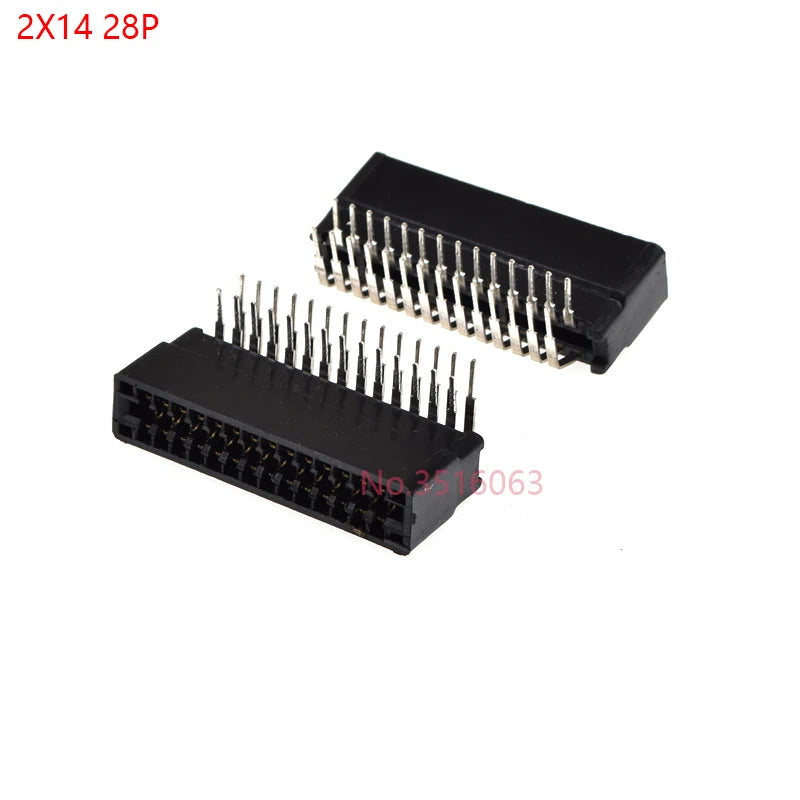 5pcs Right Angle Edge Card Connector Slot 2.54 mm Pitch 8/10/12/16/18/20/28/30/36/40/50/60/72/80/98 Pin PCB Gold Finger Socket