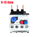 Thermal Overload Motor Relay 3 Phase AC 50Hz/60Hz FR NR2-25 IP20 Plug-in With Indicator Light For CJX2 Series Contactors
