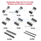 10/20pcs Pcs 2.54mm Double Row Male 2*40P PCB Board Pin Header Connector Strip Pinheader 2/3/4/5/6/8/10/12/20/40Pin For Arduino