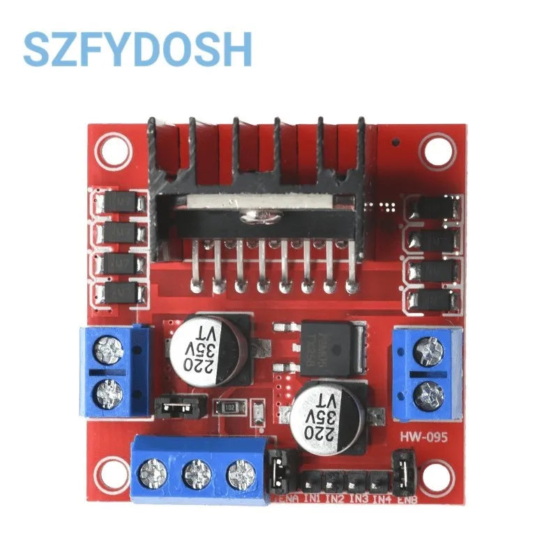 L298N Driver Board Module L298N Stepper Motor Smart Car Robot Breadboard Peltier High Power L298 DC Motor Driver