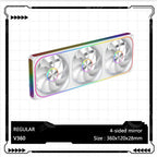 V360/120 ARGB Computer Case Cooling Fan, Infinity Mirror Series/CD pattern/Hydraulic bearings Integrated cooling fan