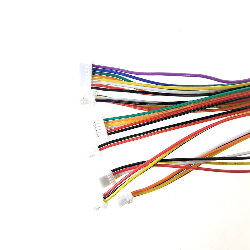 Mini JST SH 1.0mm Pitch 2 3 4 5 6 7 8 Pin Female Socket Terminal Plug Wire Connector SH 1mm 10CM 28AWG Electronic Wires Cable