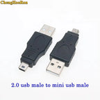 1pc Micro/Mini USB or USB 2.0 Male Female Printer USB Plug Jack Power Connector Charging Adapter for Phone MP5 Ect