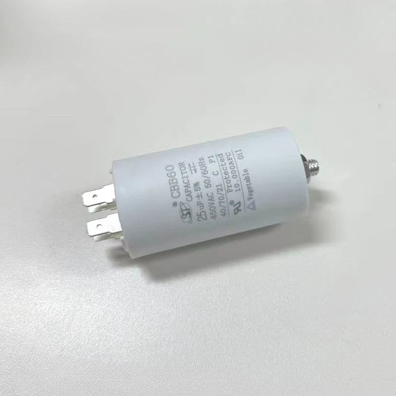 Universal 25uf Capacitor CBB60 Motor Run Capacitors Water Pump Starting Capasitor 450V AC Motors