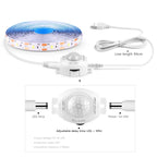 USB 5V LED Strip Light Waterproof SMD2835 With Sensitive PIR Motion Sensor Delay Time Adjustable For Kitchen Bedroom Corridor
