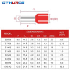 1000PCS Pack E0508 E7508 E1008 E1508 E2508 Insulated Ferrules Terminal Block Cord End Wire Connector Electrical Crimp Terminator
