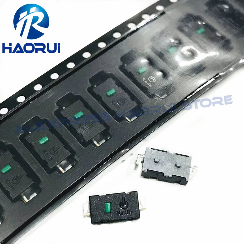 10Pcs New 3.5mm SMD Green dot button 5million click life 65g Micro Switch For Mouse M905 G903 G900 G603 G502 GPW  D2LS Side Keys