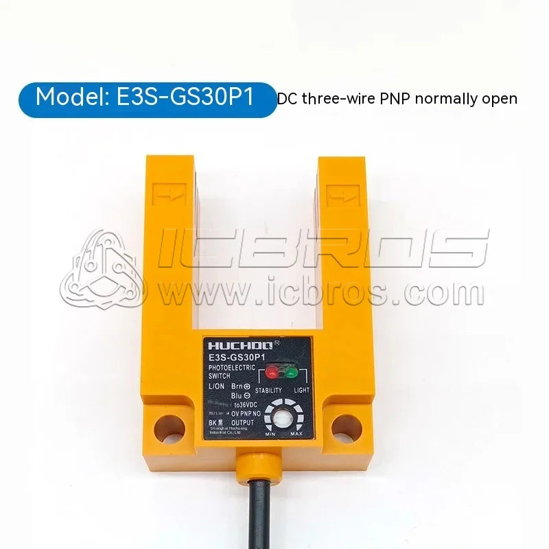 Inductive photoelectric U-shaped opposed sensor slot elevator level E3S-GS3E4 three wire four wire NPN/PNP24V