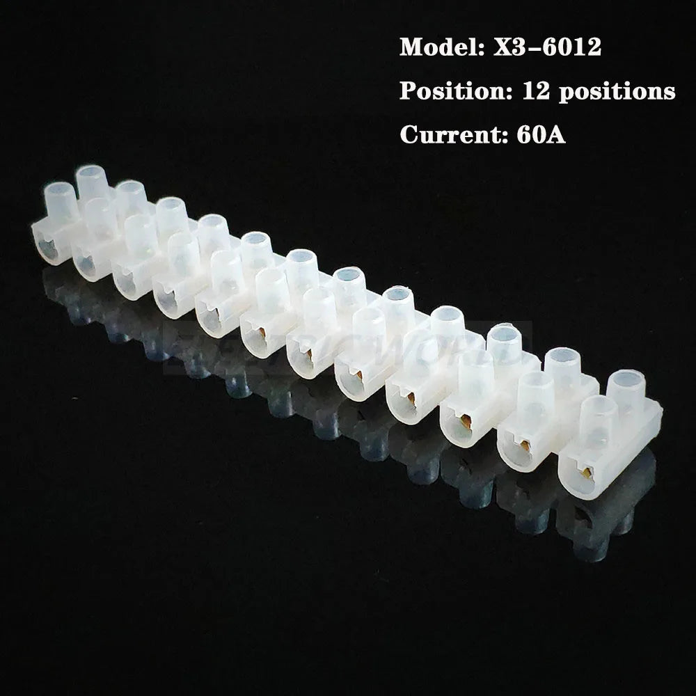 electric connector strip Wire connector Barrier Electirc Strip Block Terminal Plastic Screw terminal block connector