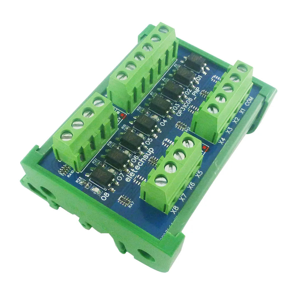 8CH Opto Isolated Level Converter Module NPN PNP 3.3V 5V 12V 24V for Arduino PLC Raspberry Pi MCU 3000V Isolation