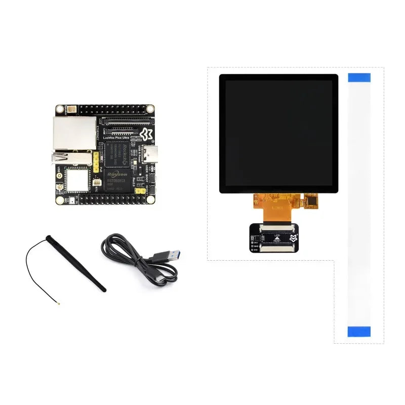 VoltSLuckfox Pico Ultra RV1106 Linux Micro Development Board, Integrates ARM Cortex-A7/RISC-V MCU/NPU/ISP Processors