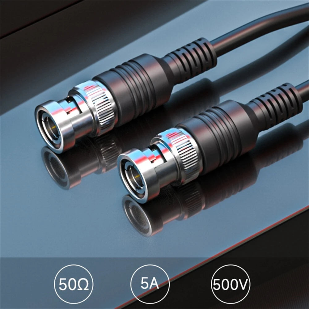 Cleqee P1013 Q9 BNC-BNC Interface Oscilloscope Test Probe Coaxial Cable Lead, 50Ω Impedance, Suitable for CCTV Cameras