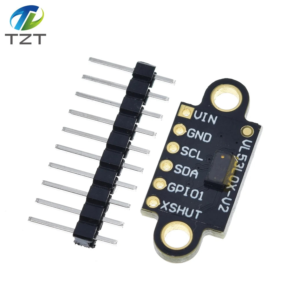TZT VL53L0X Time-of-Flight (ToF) Laser Ranging Sensor Breakout 940nm GY-VL53L0XV2 Laser Distance Module I2C IIC 25MM*10.7MM
