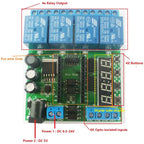 DC6.5-25V/5V 4CH Relay Control Board Opto Isolated NPN Input Digital Tube For Arduino Pro Mini Programmable Timer Module