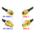 SMA Male RP SMA Male To RP SMA Male SMA Female RG174 Coaxial Cable Extension Cable Copper Feeder Wire For WIFI 3G 4G Antenna
