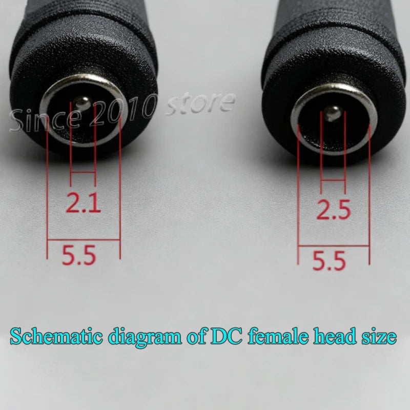 XT60 Male Female To DC 5.5*2.1/5.5*2.5 RC Battery Charging Connector Suitable For Aircraft Model Battery/drone Power Connection