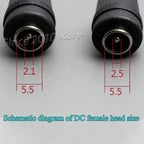 XT60 Male Female To DC 5.5*2.1/5.5*2.5 RC Battery Charging Connector Suitable For Aircraft Model Battery/drone Power Connection
