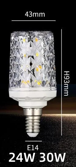 E27 E14 B22 24W 30W 40W 50W LED Lamp Corn Bulb AC85-265V No Flicker 5730 SMD LED Light / Lighting