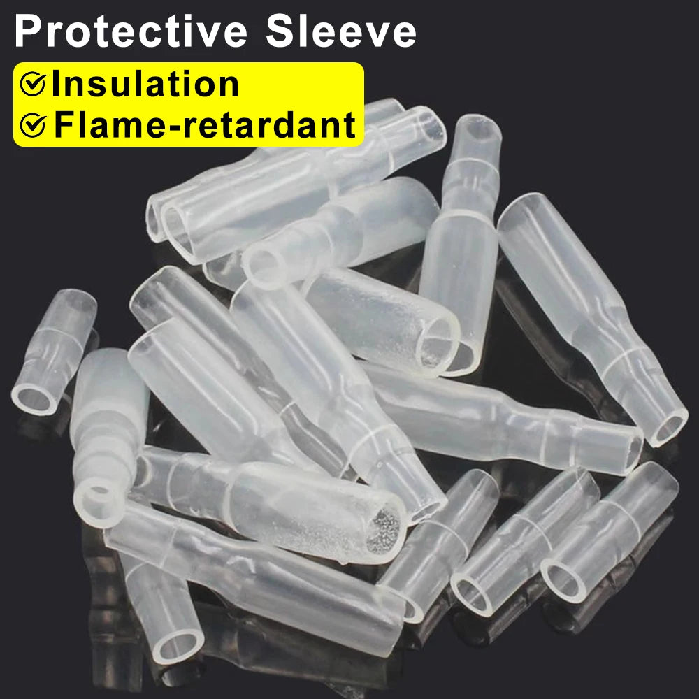 4.0 Bullet Crimp Terminal Car Electrical Wire Connector with Insulated Sleeve Copper Male and Female Quick Wire Connectors Sets